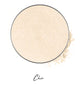 an almond milk colored individual eyeshadow compressed powder refill in shade "chic"