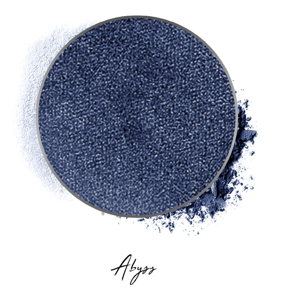  a shimmer blue individual eyeshadow compressed powder refill in shade "abyss"