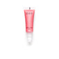 Clear squeeze out lipgloss tube no top, cotton like lip applicator, filled with lipgloss product in the shade "Candy Pink"