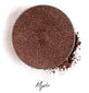 a coffee brown individual eyeshadow compressed powder refill in shade "mystic"