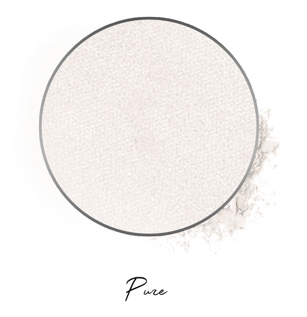 an offwhite individual eyeshadow compressed powder refill in shade "pure"